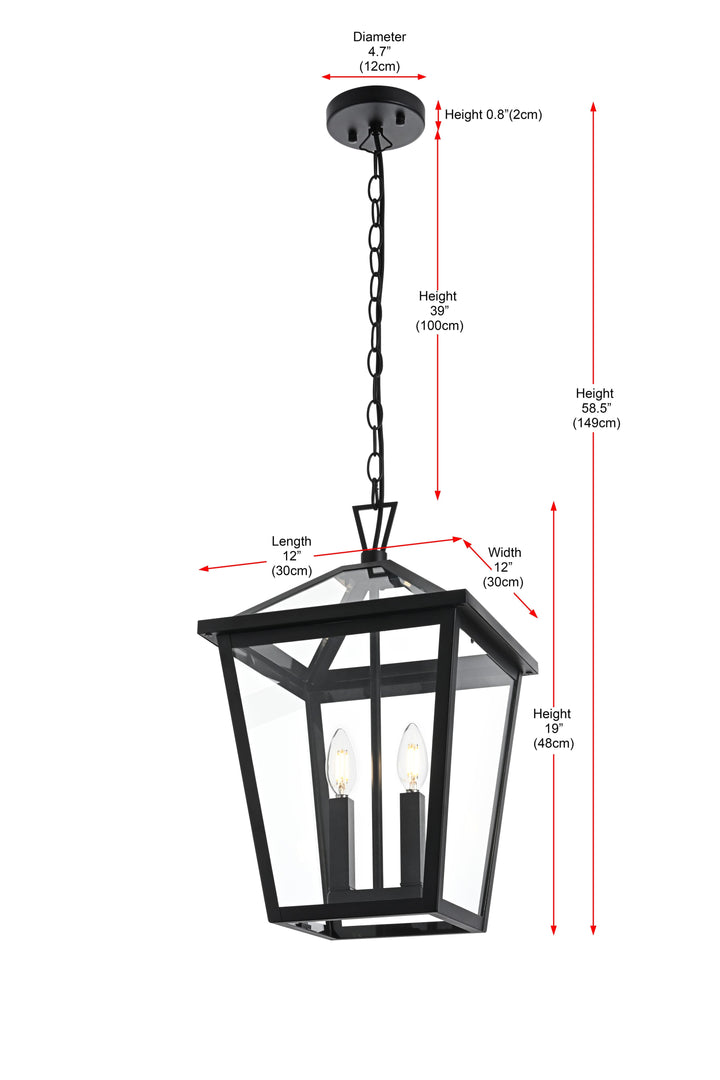 Frankford Outdoor Pendant by Elegant - view 18