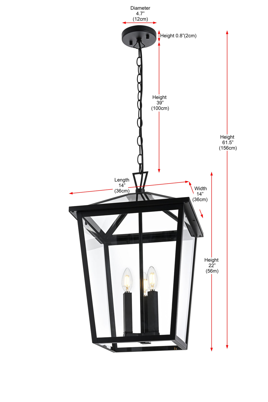 Frankford Outdoor Pendant by Elegant - view 27