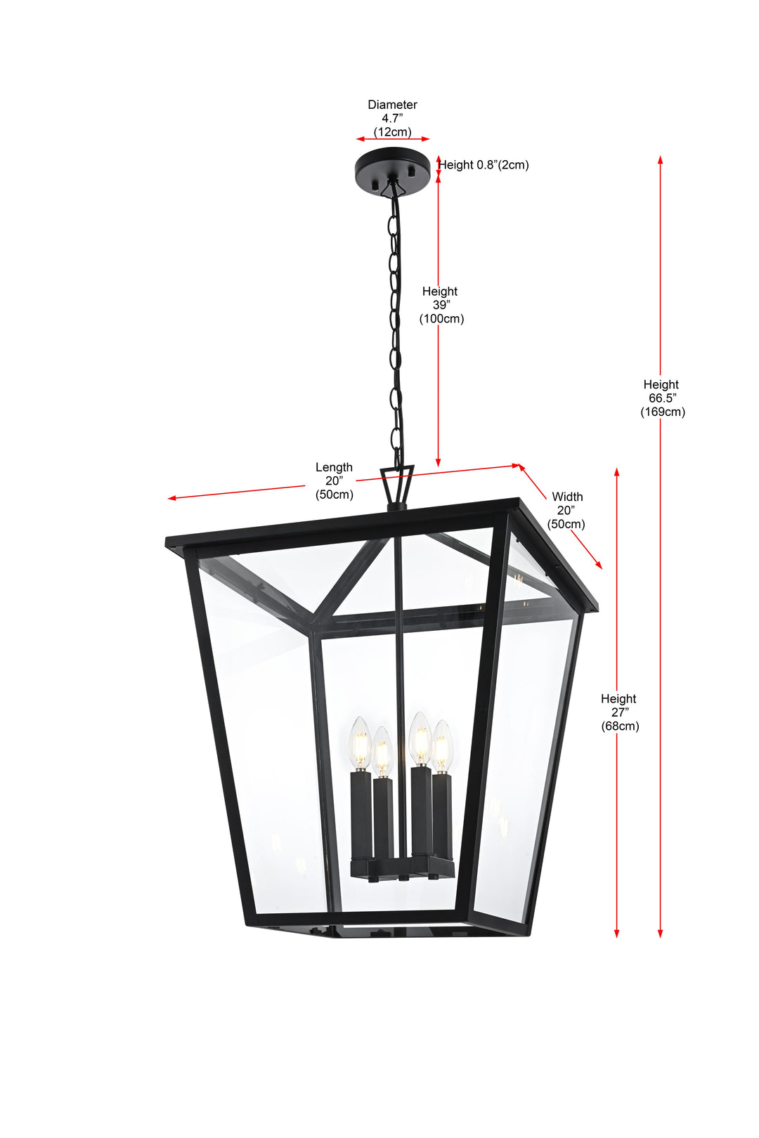 Frankford Outdoor Pendant by Elegant - view 36