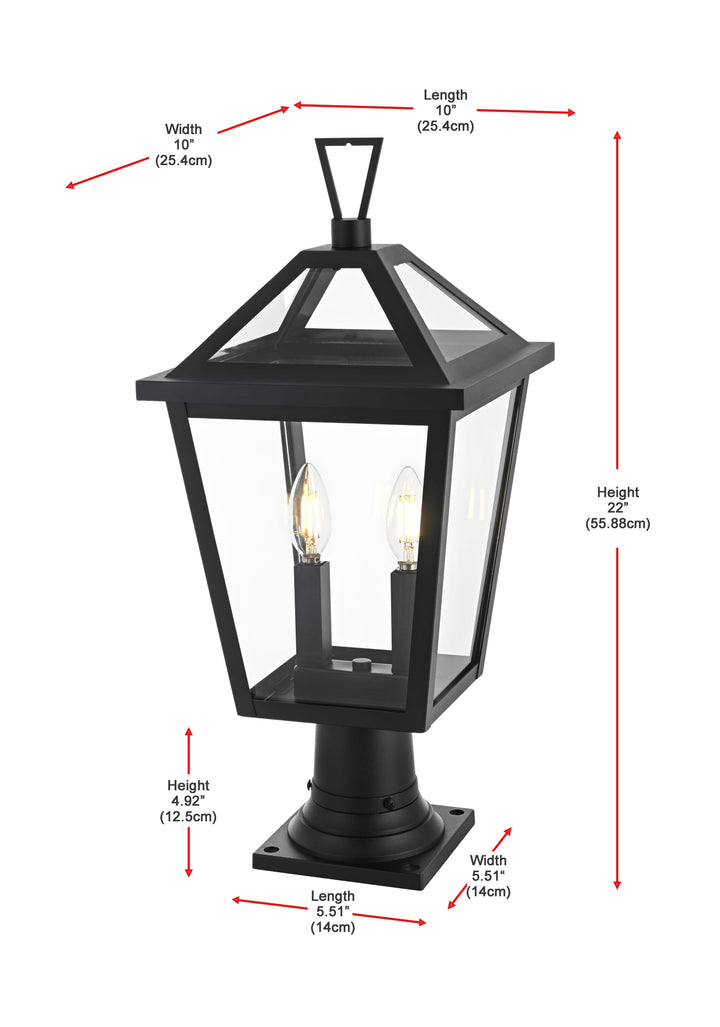 Frankford Outdoor Post Light by Elegant - view 7