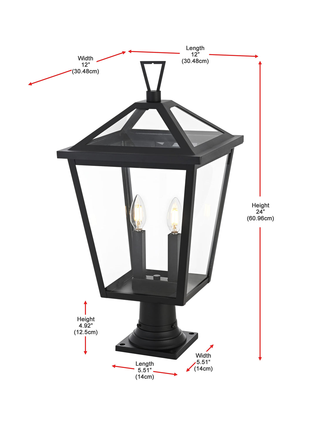 Frankford Outdoor Post Light by Elegant - view 14