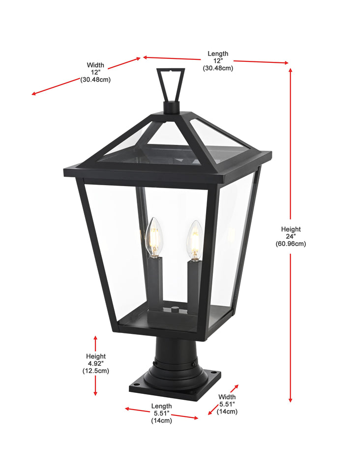 Frankford Outdoor Post Light by Elegant - view 14