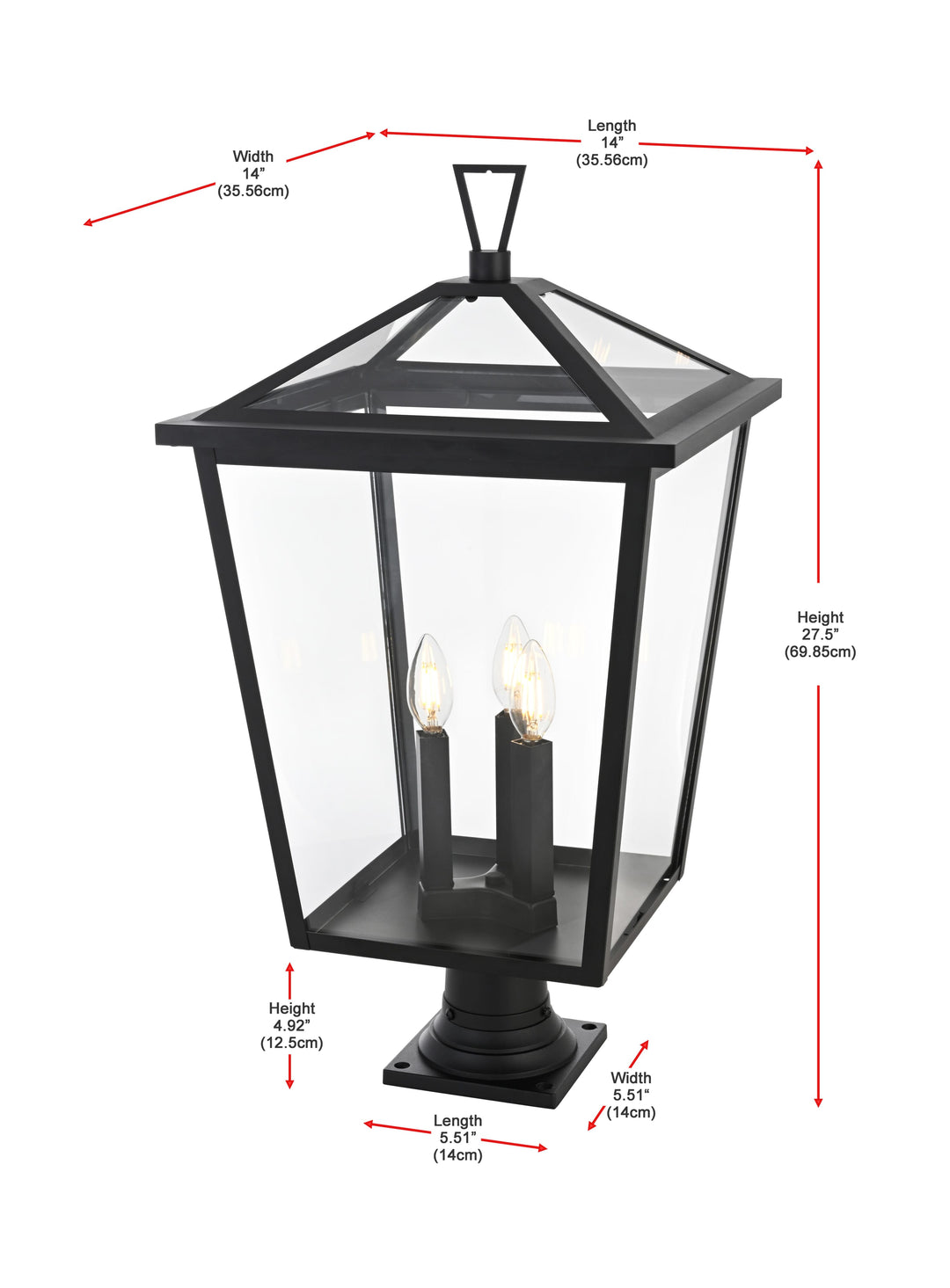 Frankford Outdoor Post Light by Elegant - view 21