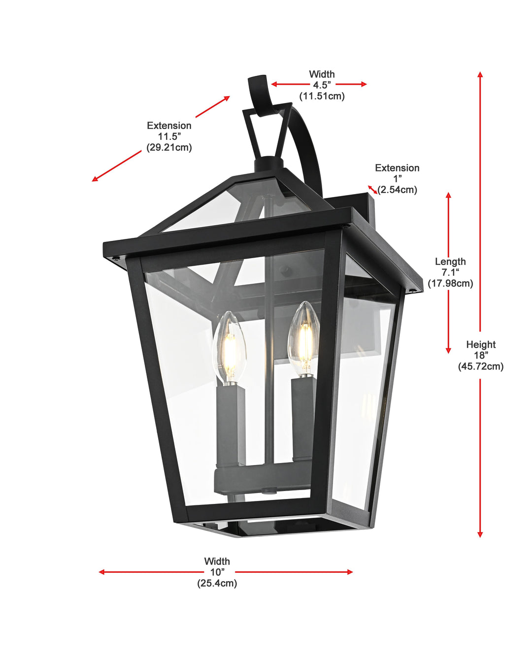 Frankford Outdoor Wall Light by Elegant - view 8
