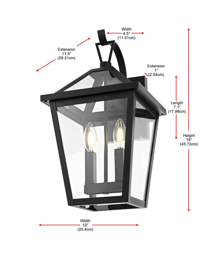 Frankford Outdoor Wall Light by Elegant - view 8