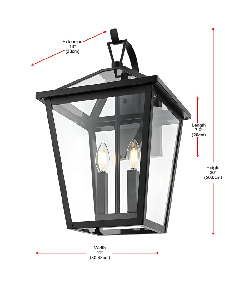 Frankford Outdoor Wall Light by Elegant - view 16