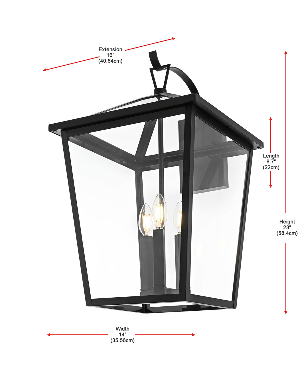 Frankford Outdoor Wall Light by Elegant - view 24