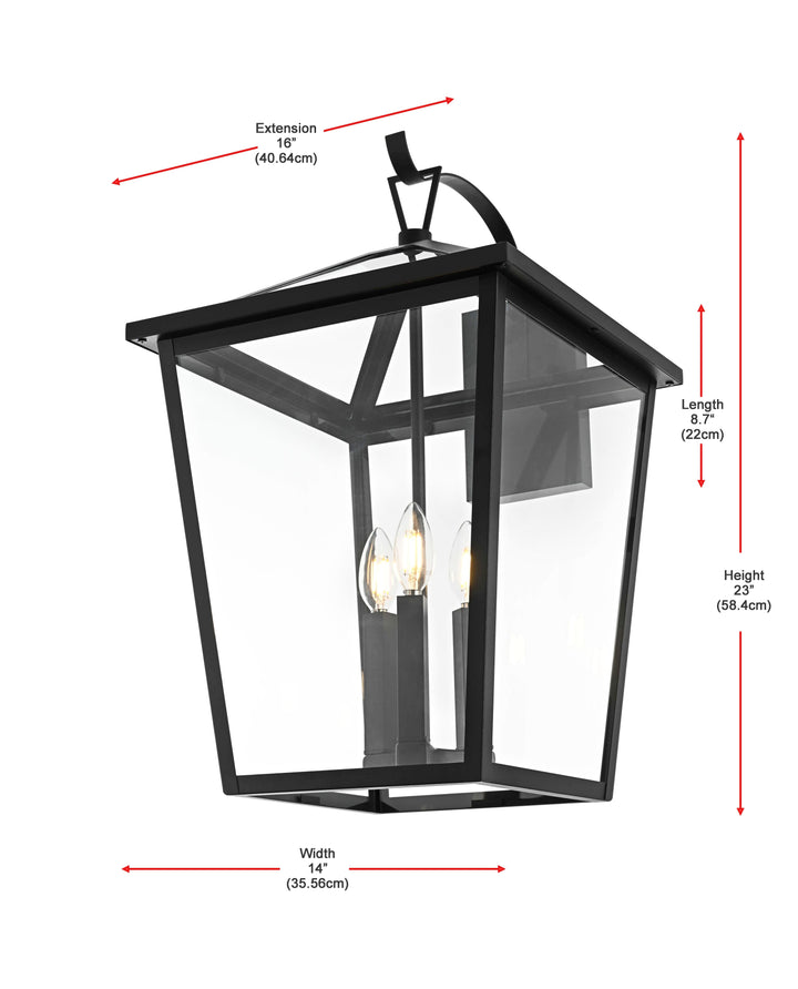 Frankford Outdoor Wall Light by Elegant - view 24