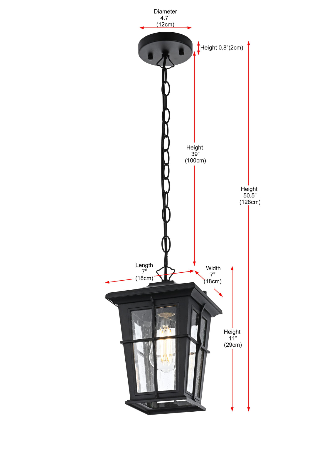 Bodine Outdoor Pendant by Elegant - view 9