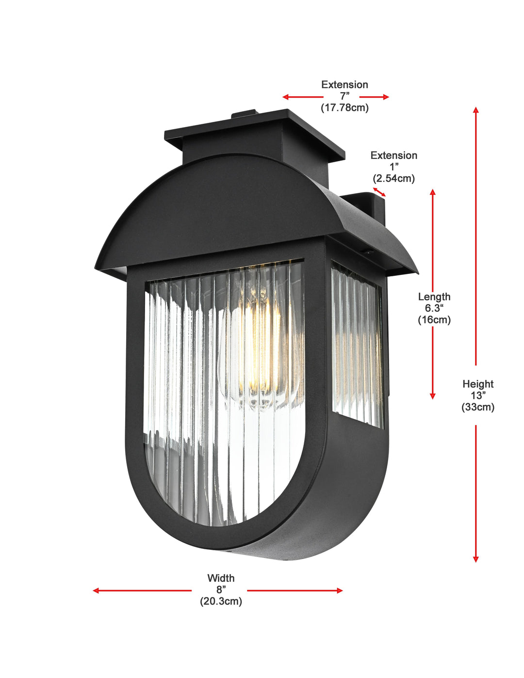 Albert Outdoor Wall Light by Elegant - view 8
