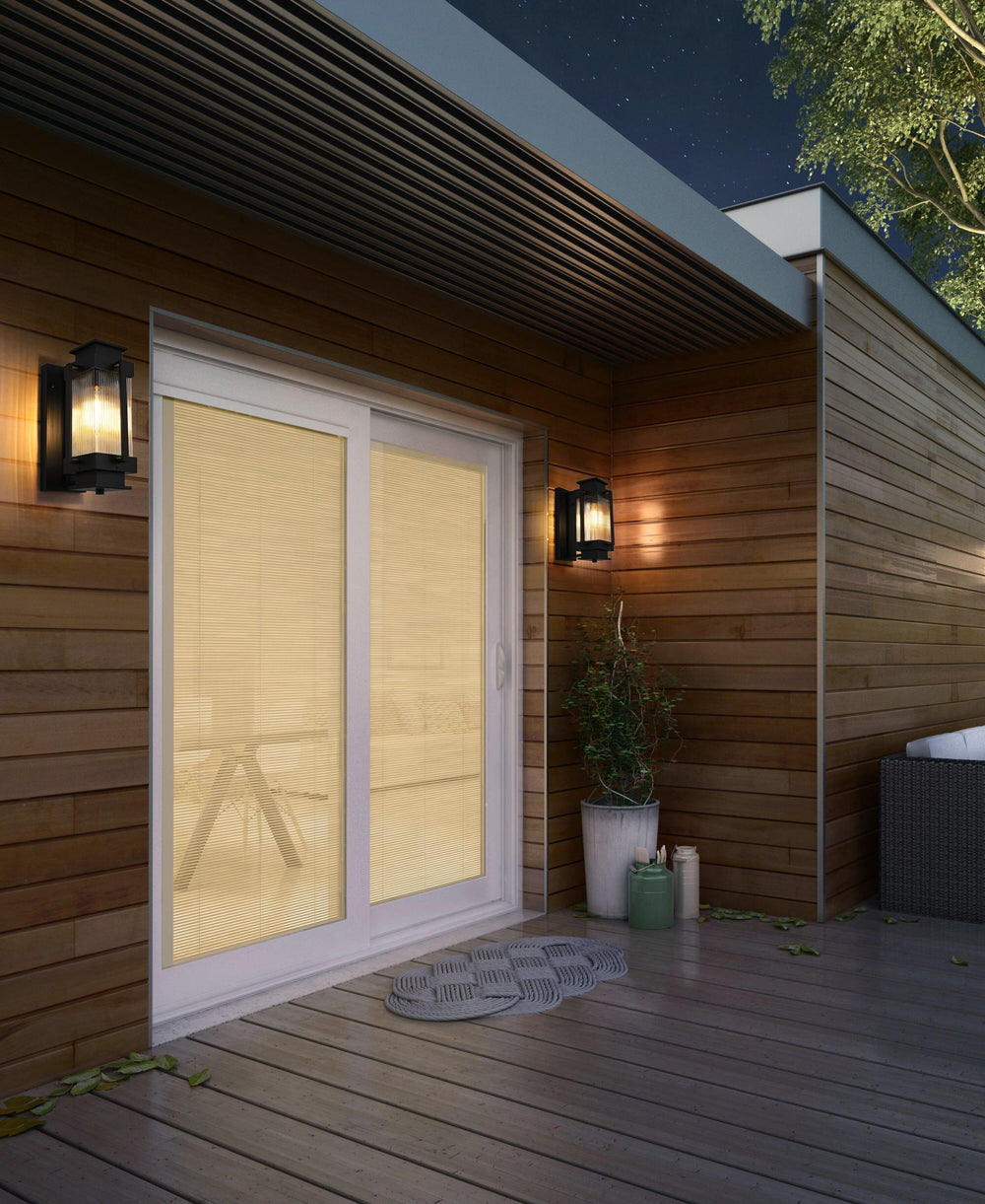 Harlan Outdoor Wall Light by Elegant - view 2
