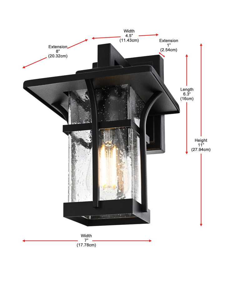 Woodstock Outdoor Wall Light by Elegant - view 8