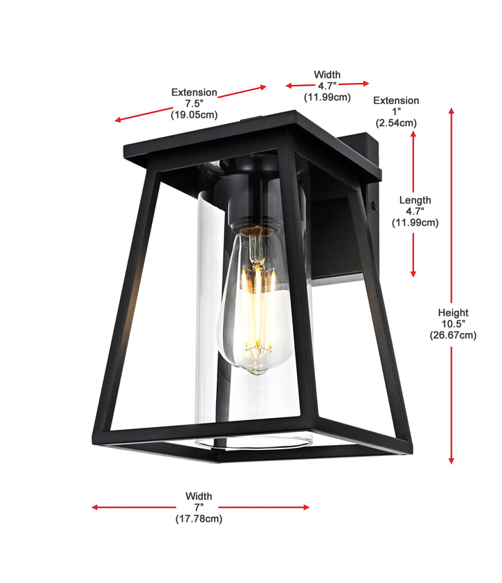 Lambert Outdoor Wall Light by Elegant - view 8