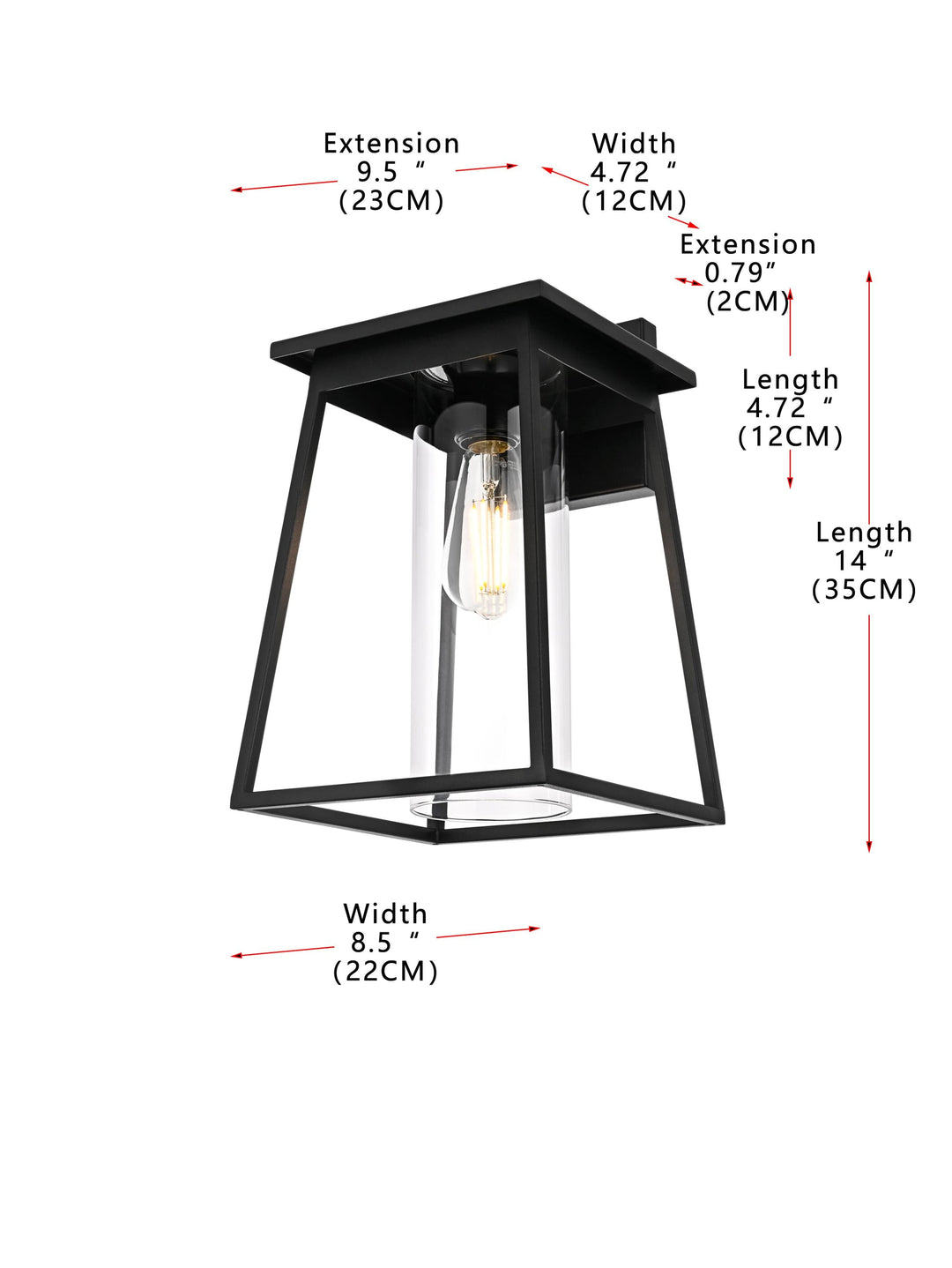 Lambert Outdoor Wall Light by Elegant - view 16