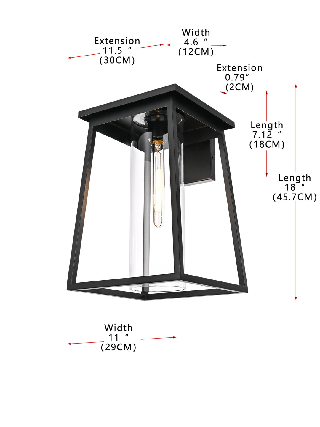 Lambert Outdoor Wall Light by Elegant - view 24