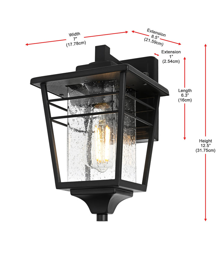Croskey Outdoor Wall Light by Elegant - view 8