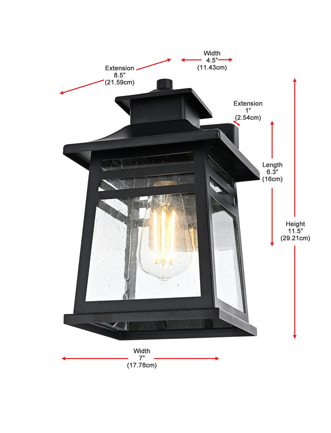 Bambrey Outdoor Wall Light by Elegant - view 8