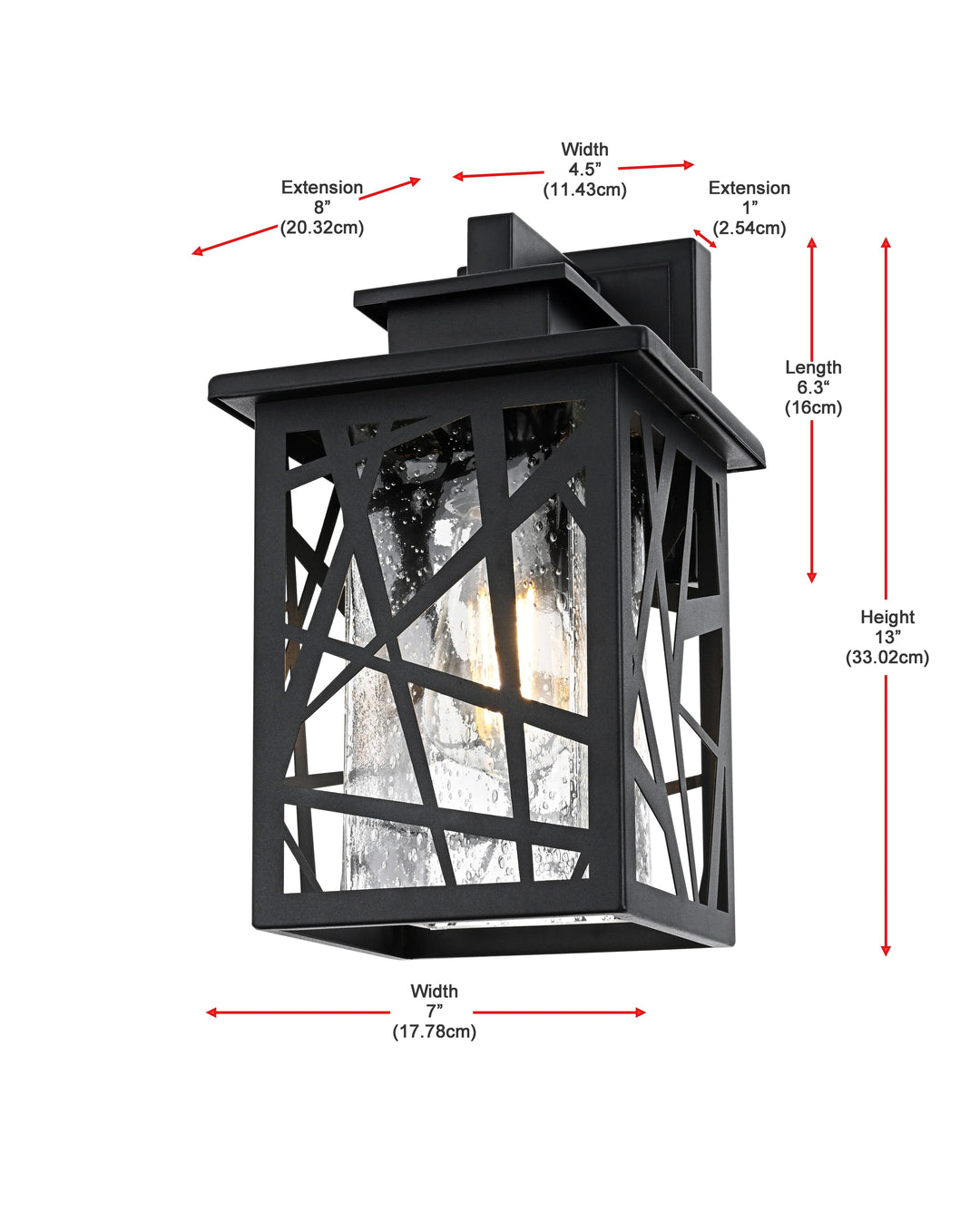 Clifford Outdoor Wall Light by Elegant - view 8