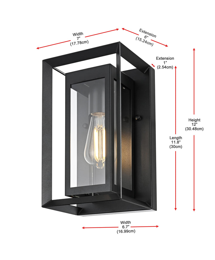 Etting Outdoor Wall Light by Elegant - view 8
