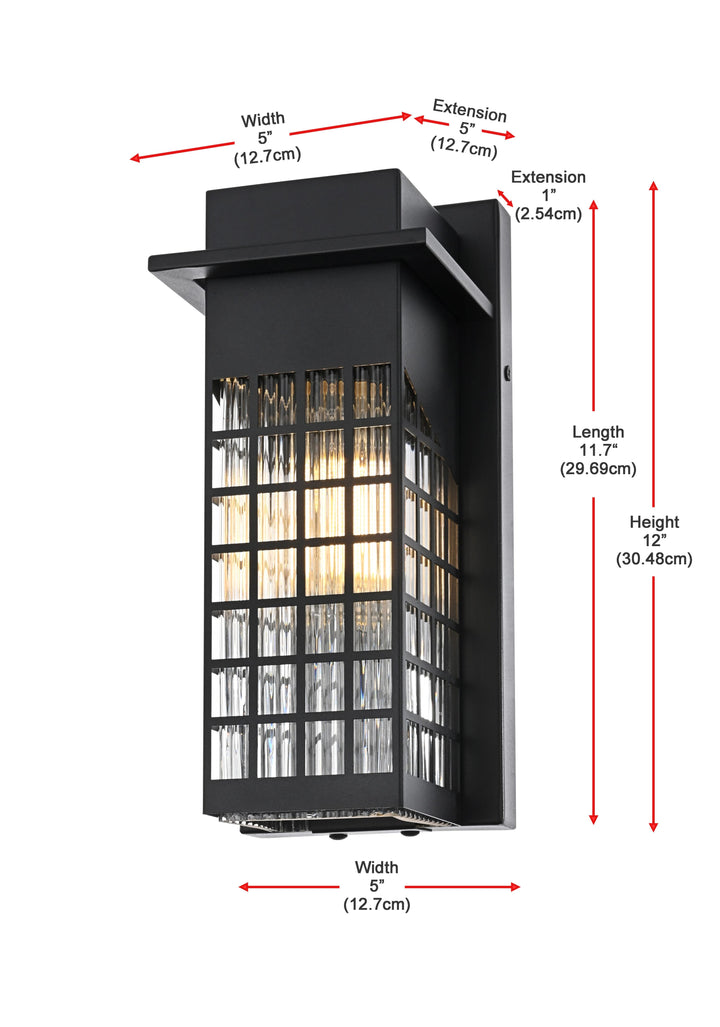 Palmer Outdoor Wall Light by Elegant - view 8