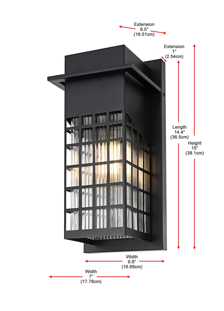 Palmer Outdoor Wall Light by Elegant - view 16