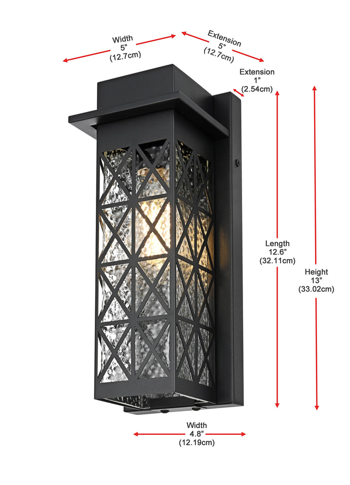 Wildey Outdoor Wall Light by Elegant - view 16