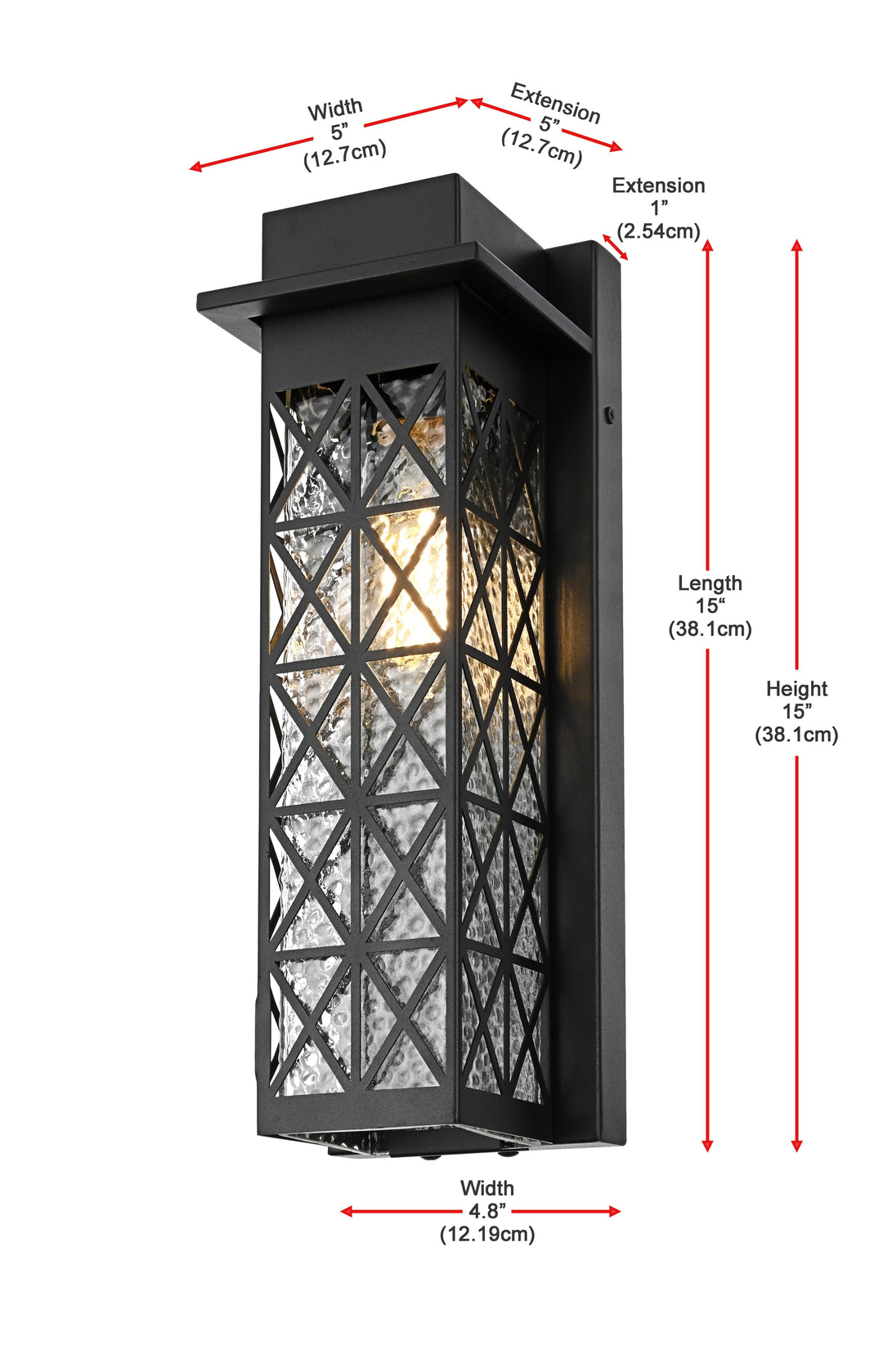 Wildey Outdoor Wall Light by Elegant - view 24
