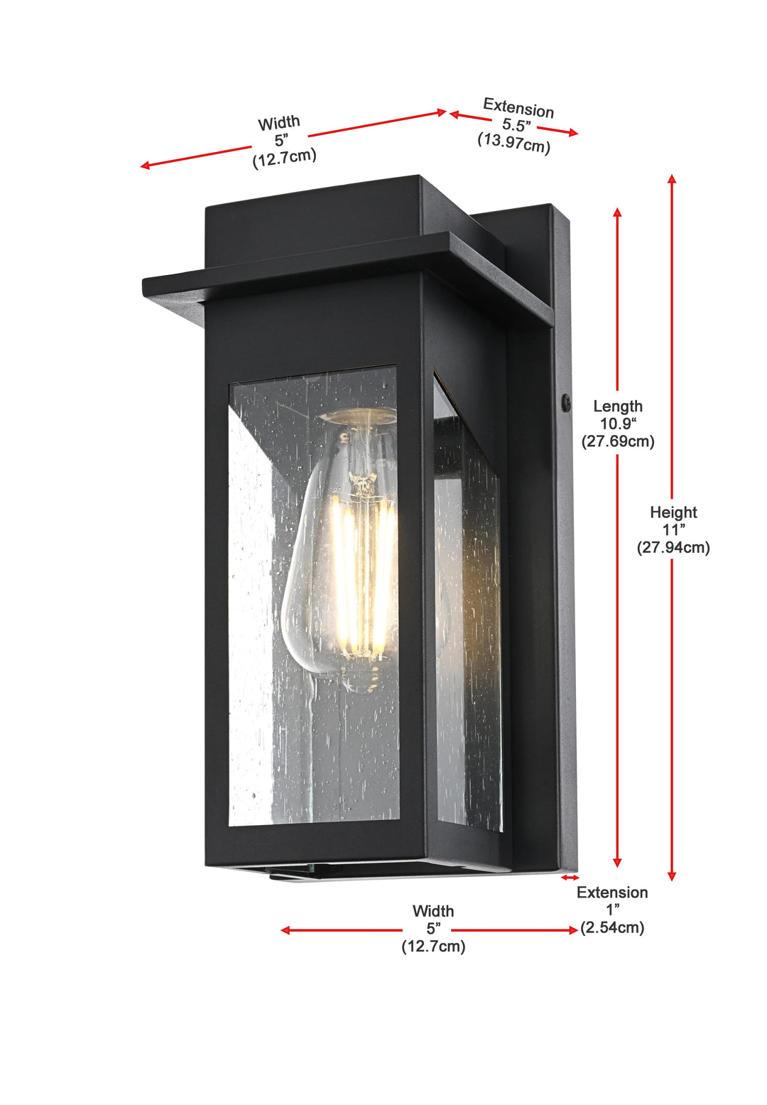 Dunton Outdoor Wall Light by Elegant - view 8