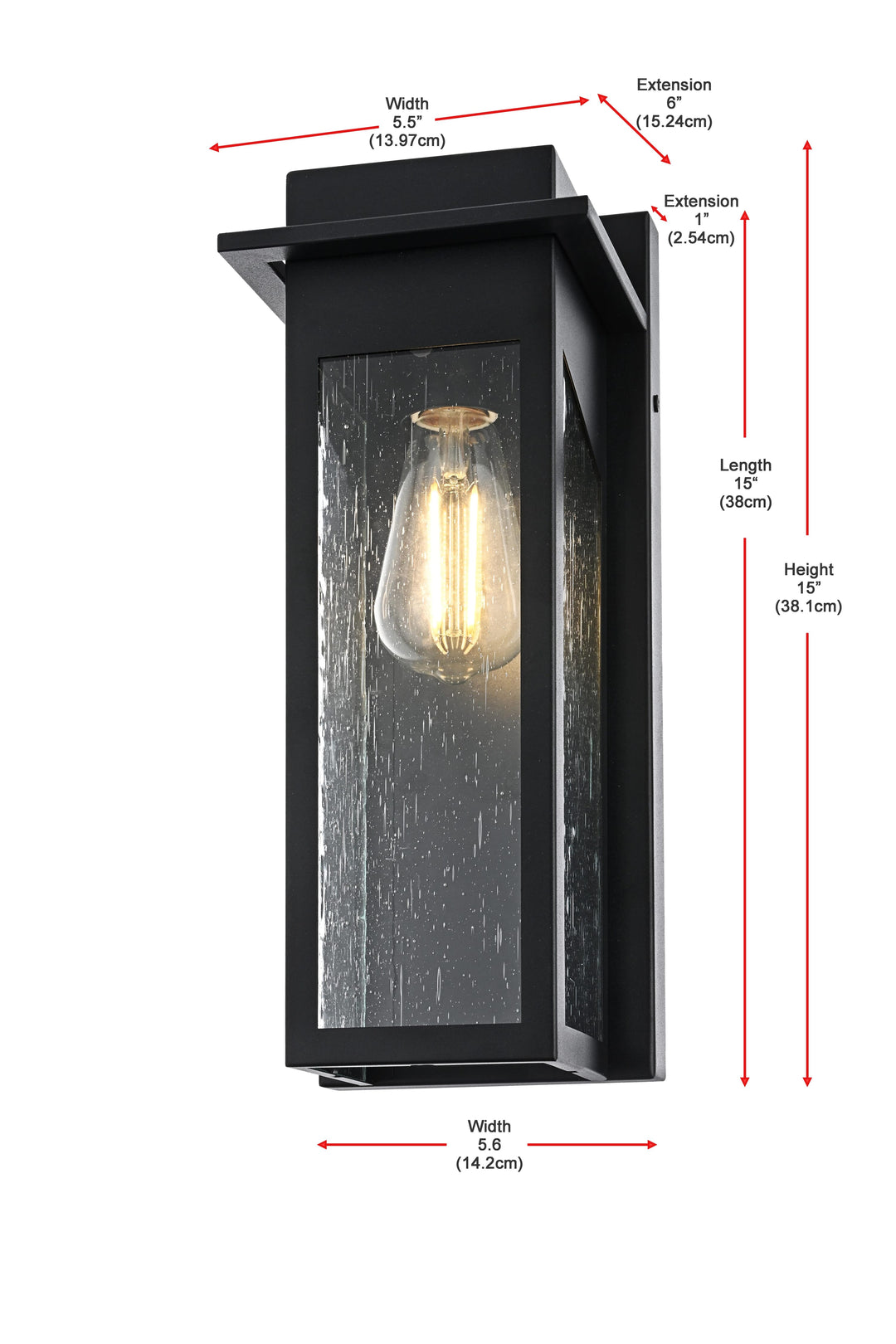 Dunton Outdoor Wall Light by Elegant - view 16