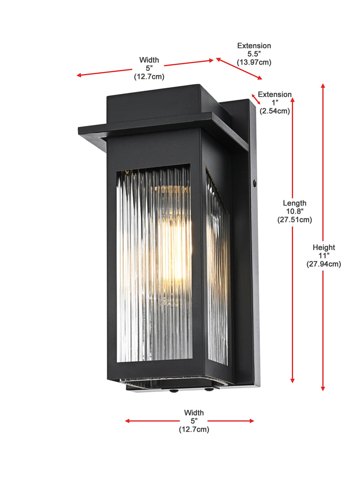 Fletcher Outdoor Wall Light by Elegant - view 8