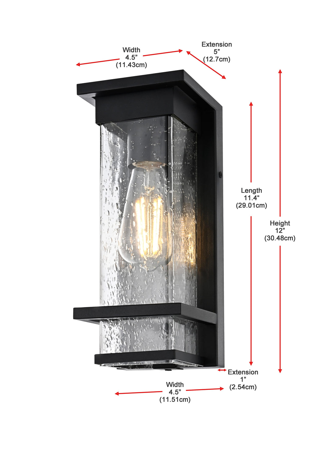 Harper Outdoor Wall Light by Elegant - view 8