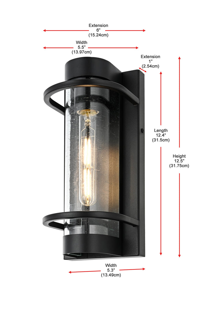 Parrish Outdoor Wall Light by Elegant - view 8