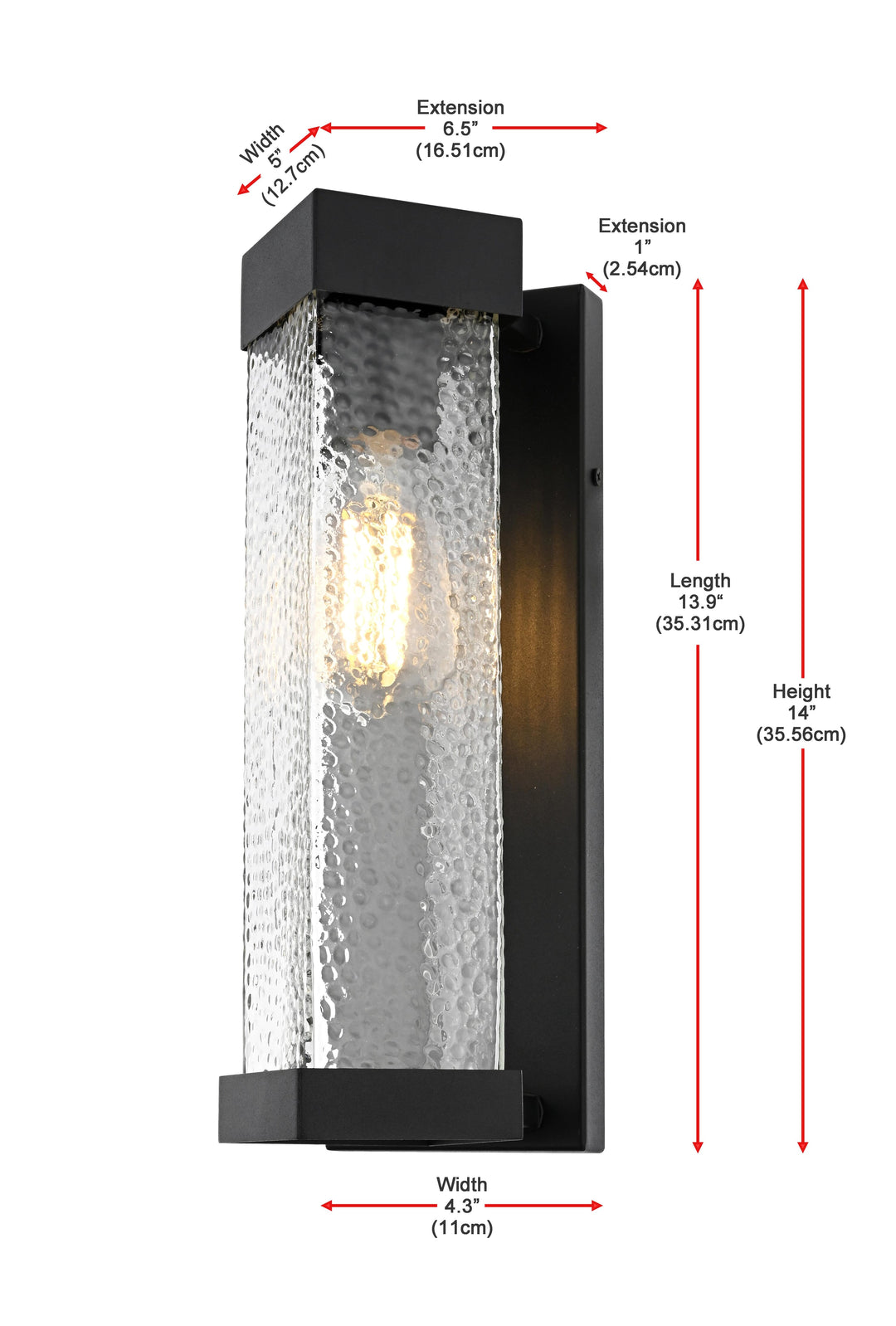 Swain Outdoor Wall Light by Elegant - view 8