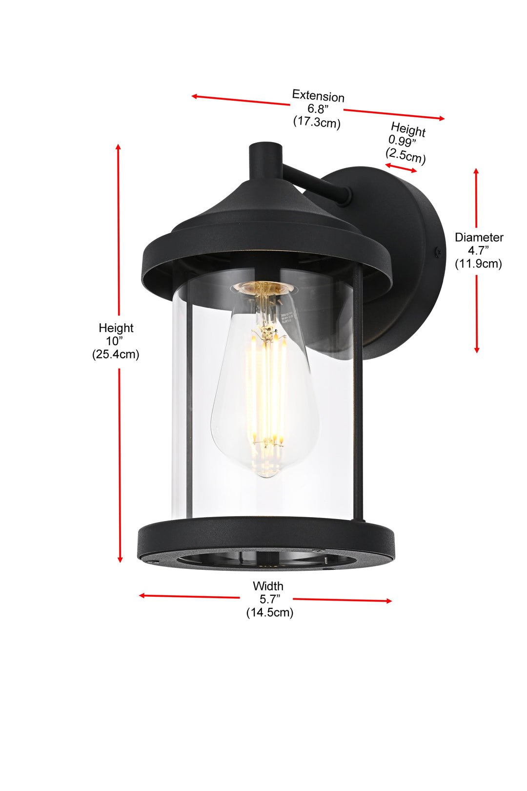 Roy Outdoor Wall Light by Elegant - view 8