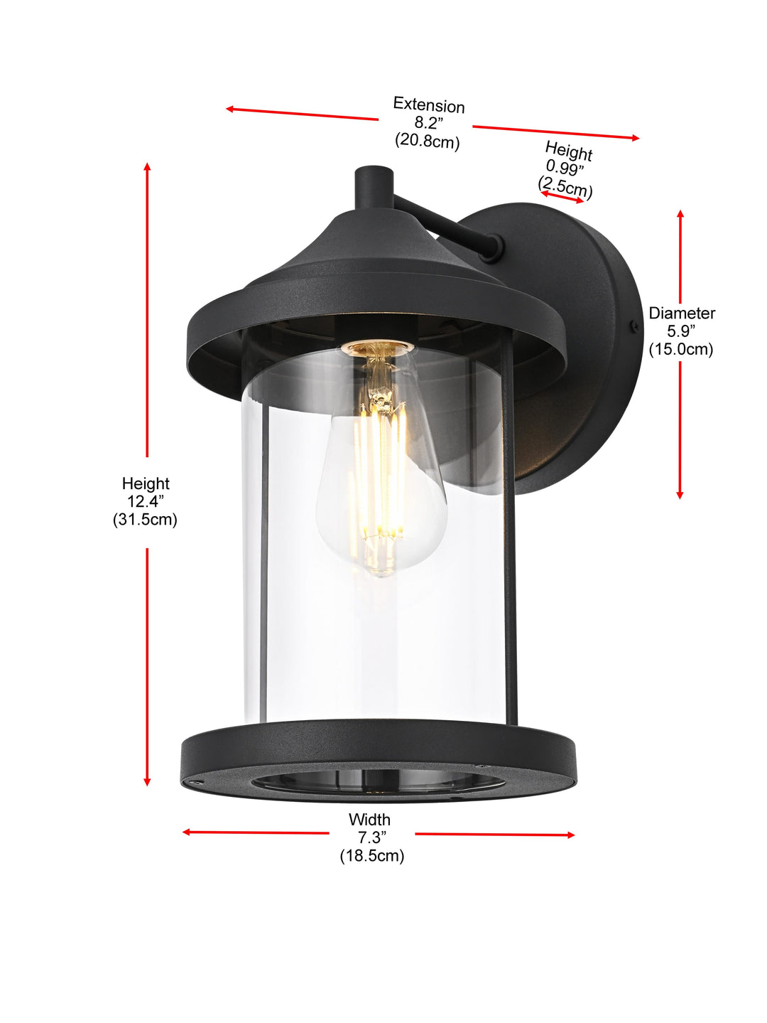 Roy Outdoor Wall Light by Elegant - view 16