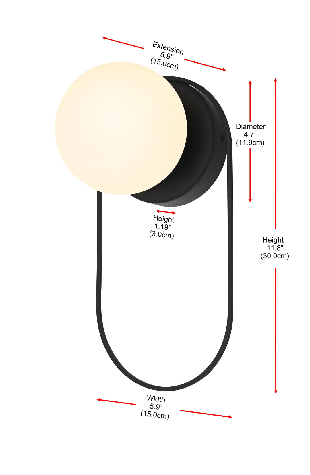 Silas Outdoor Wall Light by Elegant - view 8