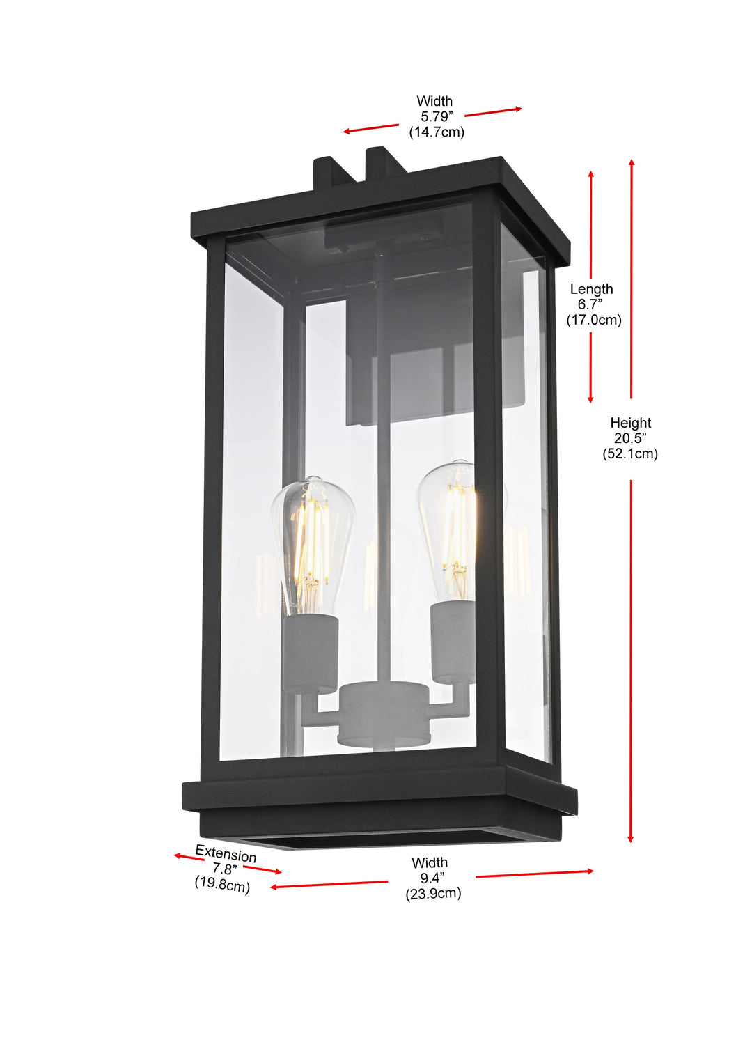 Theodore Outdoor Wall Light by Elegant - view 8