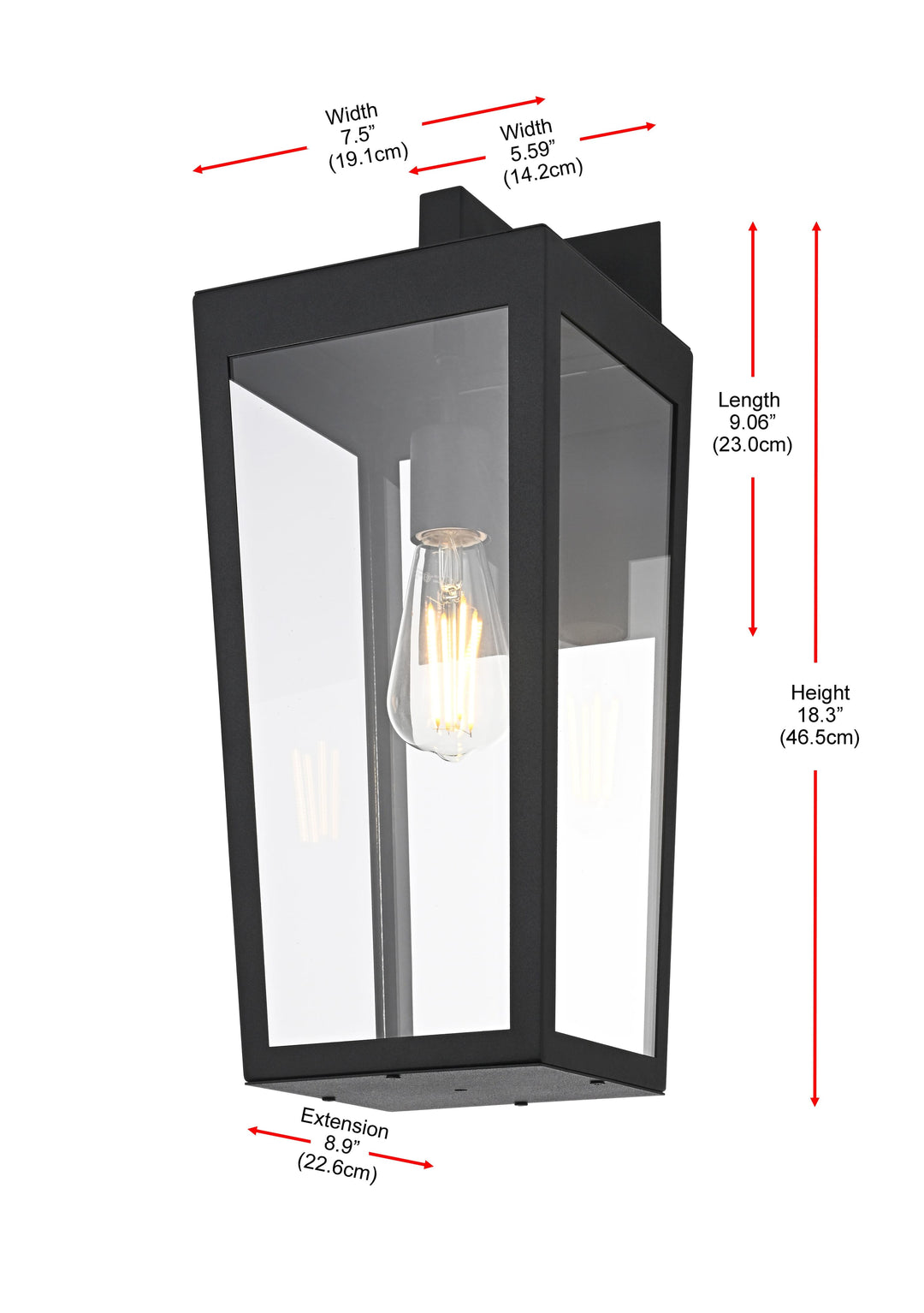 William Outdoor Wall Light by Elegant - view 8