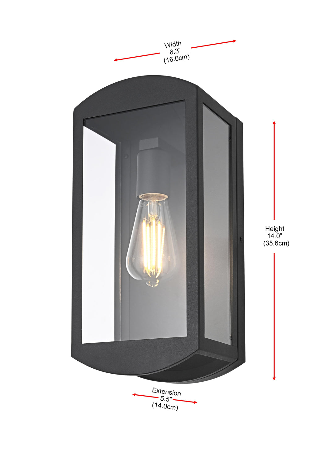 Miles Outdoor Wall Light by Elegant - view 16