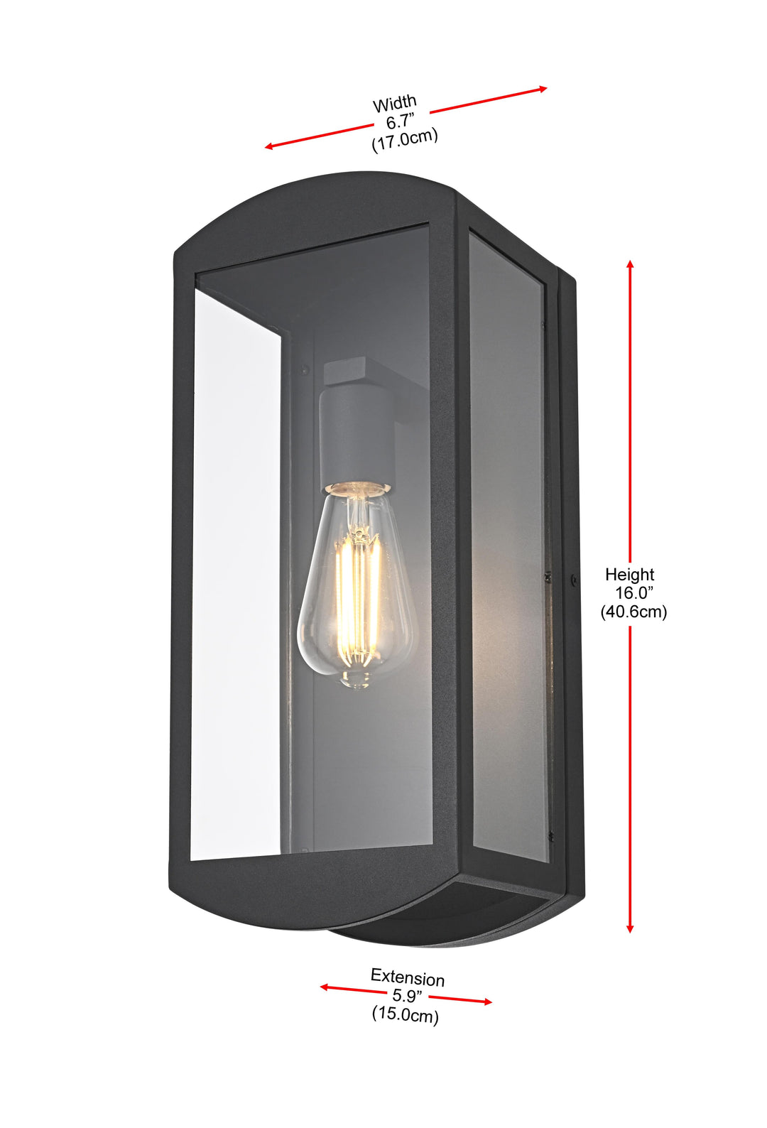 Miles Outdoor Wall Light by Elegant - view 24