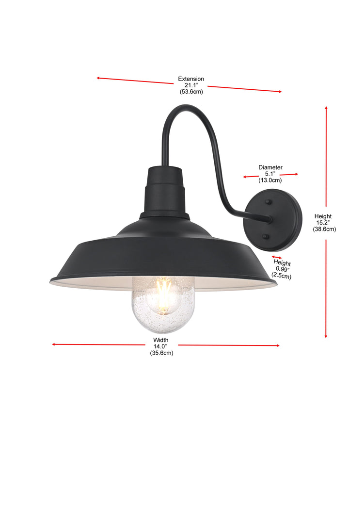 Rayan Outdoor Wall Light by Elegant - view 16