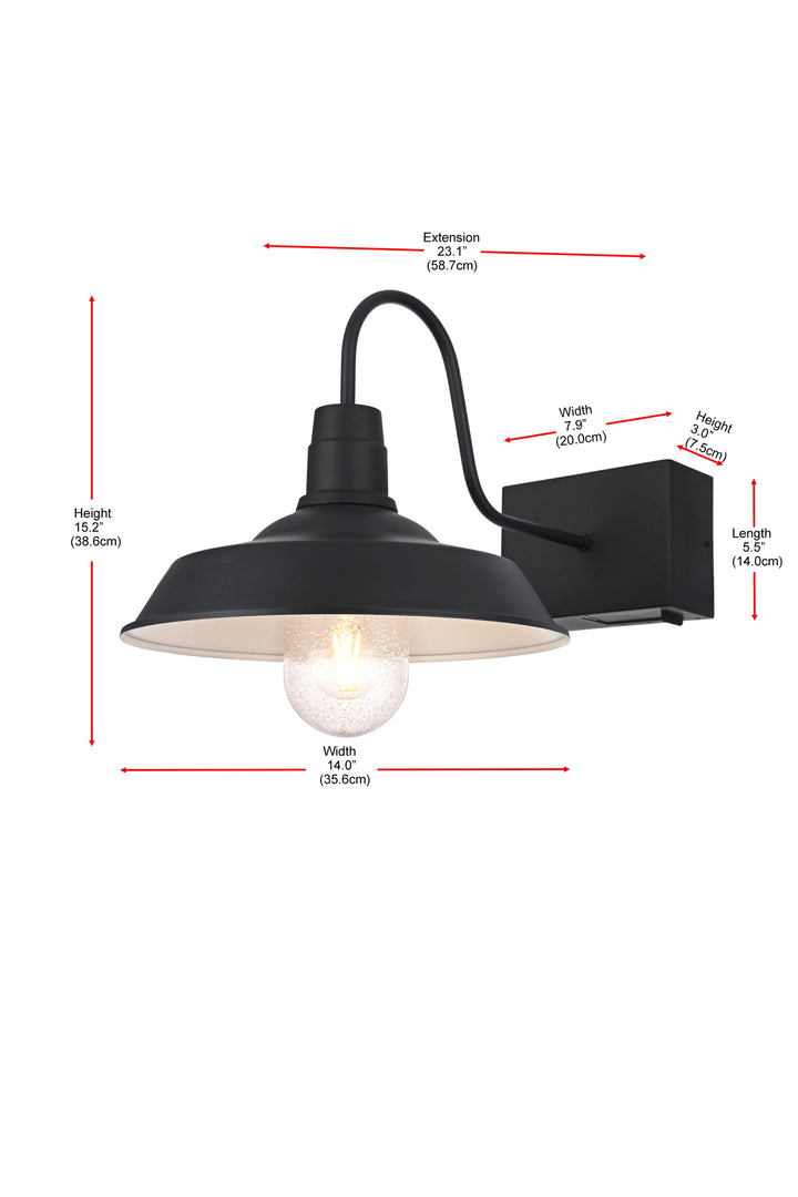 Rayan Outdoor Wall Light by Elegant - view 24