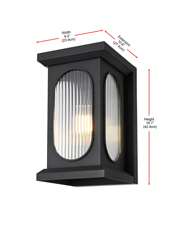 Sevyn Outdoor Wall Light by Elegant - view 16
