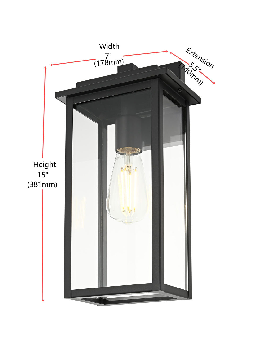 Kaysen Outdoor Wall Light by Elegant - view 8