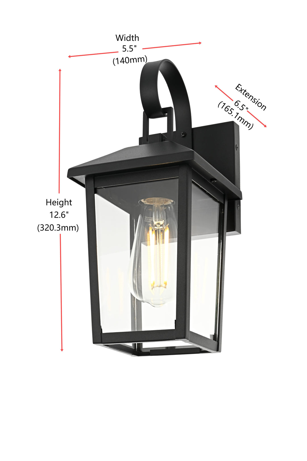 Riggs Outdoor Wall Light by Elegant - view 8