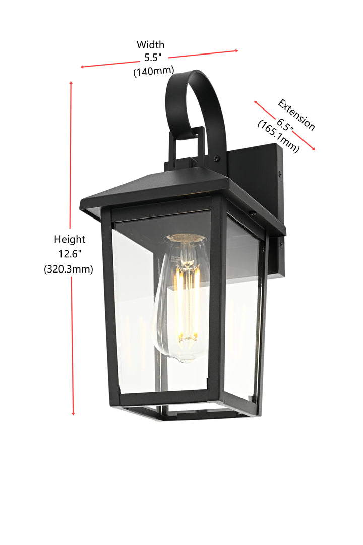 Riggs Outdoor Wall Light by Elegant - view 8
