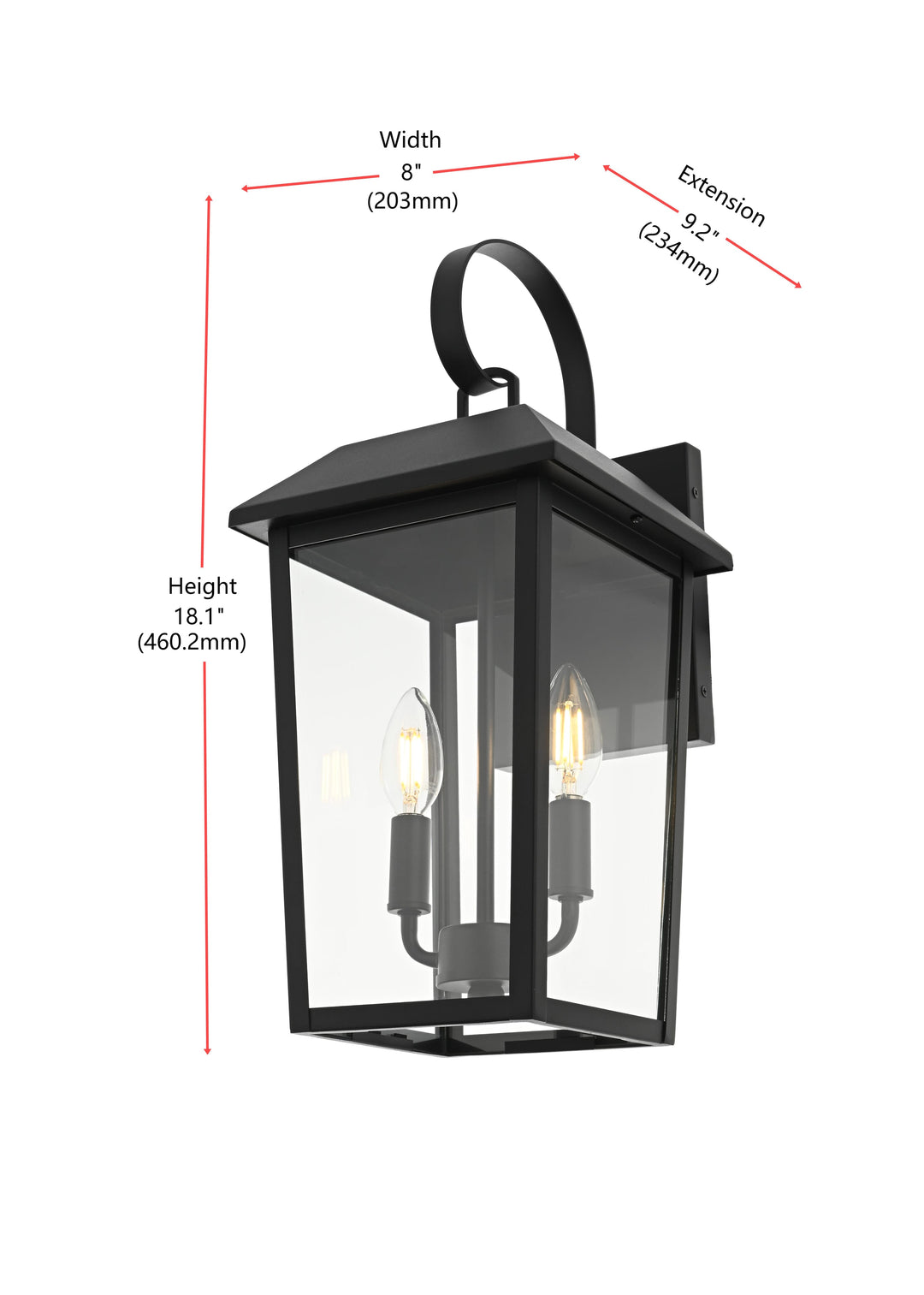 Riggs Outdoor Wall Light by Elegant - view 24