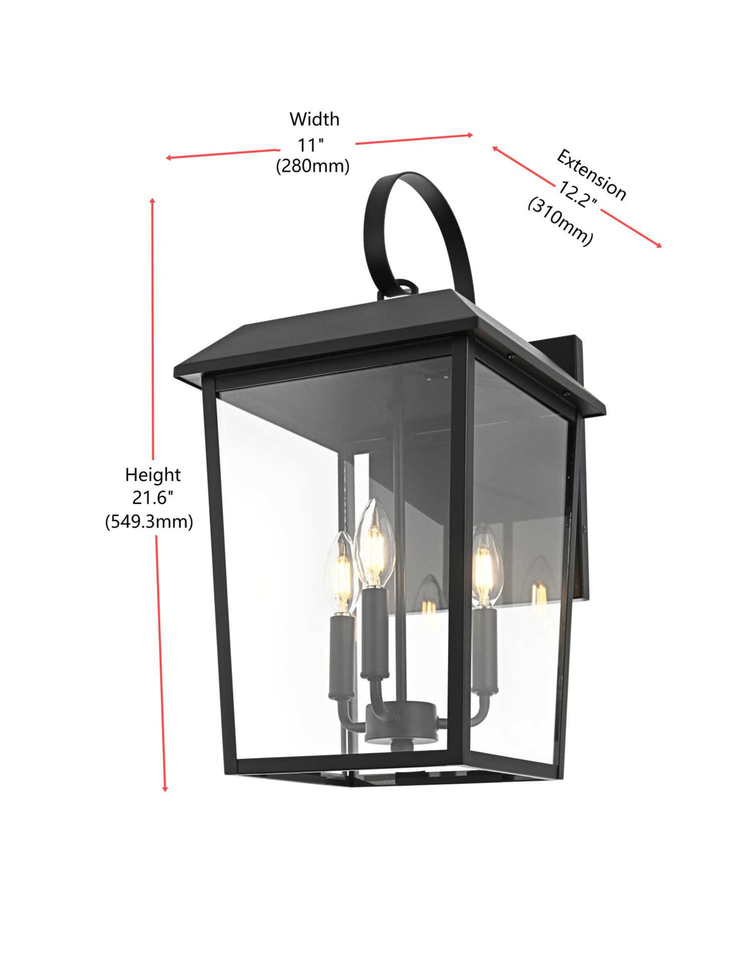 Riggs Outdoor Wall Light by Elegant - view 32