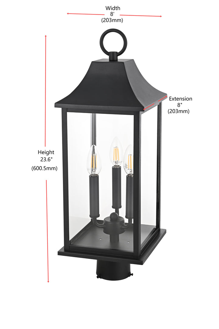 Shepard Outdoor Post Light by Elegant - view 7