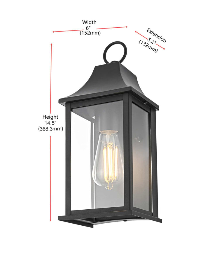 Shepard Outdoor Wall Light by Elegant - view 8